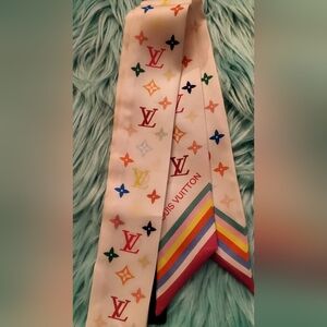 Colorful Silk Skinny Twilly, Hairtie